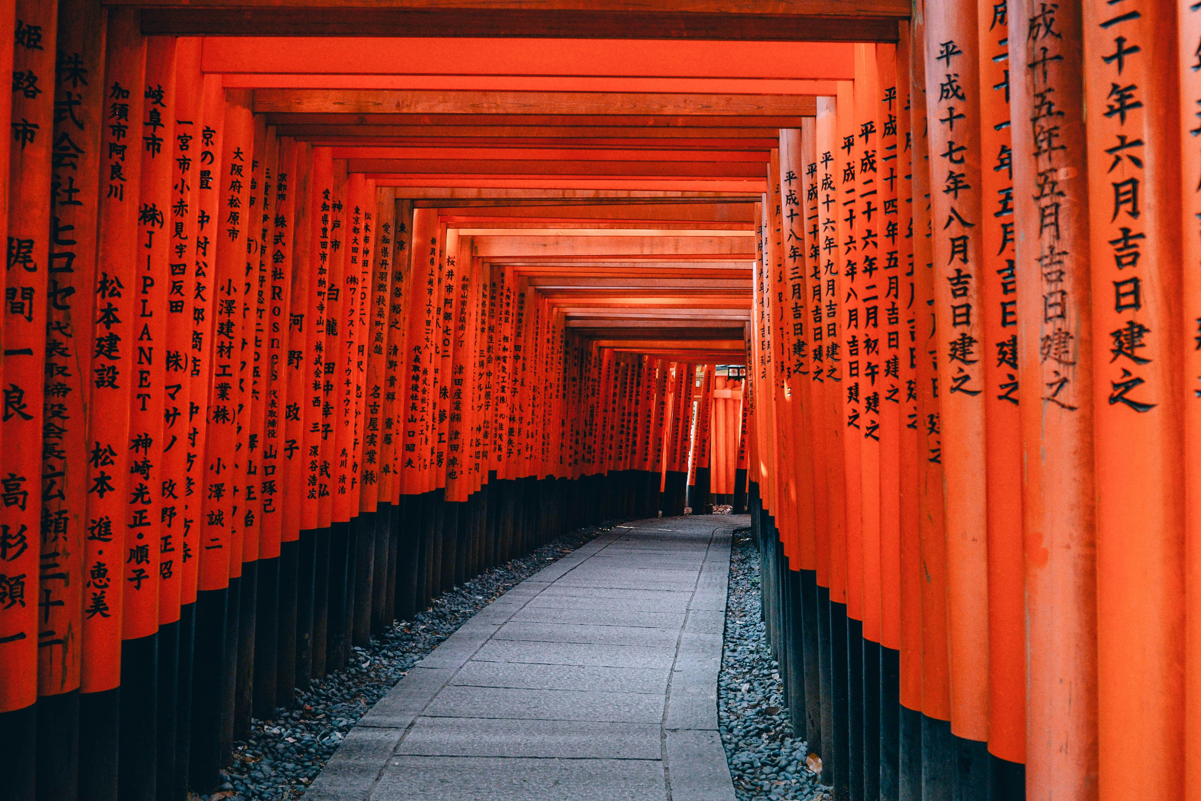 Santuario Fushimi Inari Taisha en Kioto,